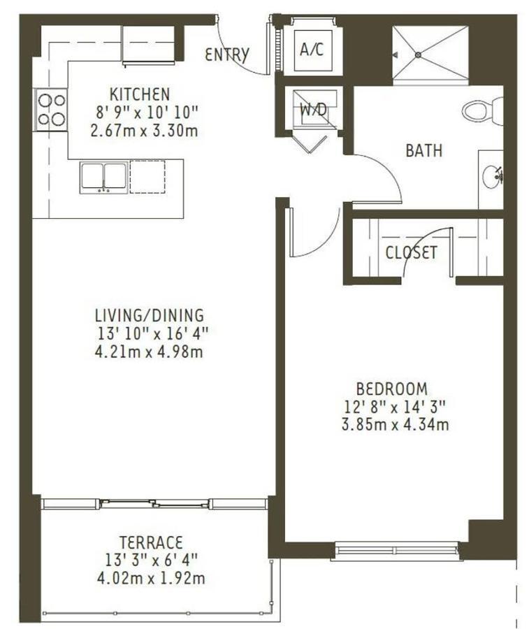 Modern 1 Bedroom Midtown Miami With Free Parking Exterior photo